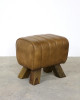Brown Leather Footstool Brown Leather Footstool