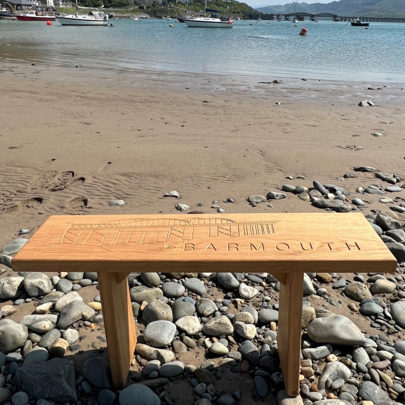 Barmouth Bridge Wooden Bench Barmouth Bridge Wooden Bench