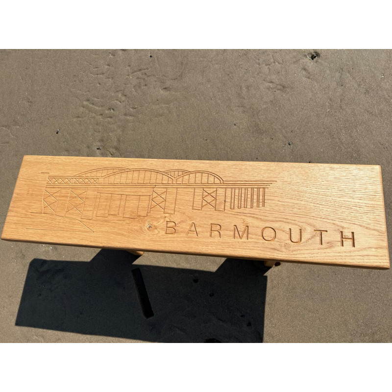 Barmouth Bridge Wooden Bench Barmouth Bridge Wooden Bench