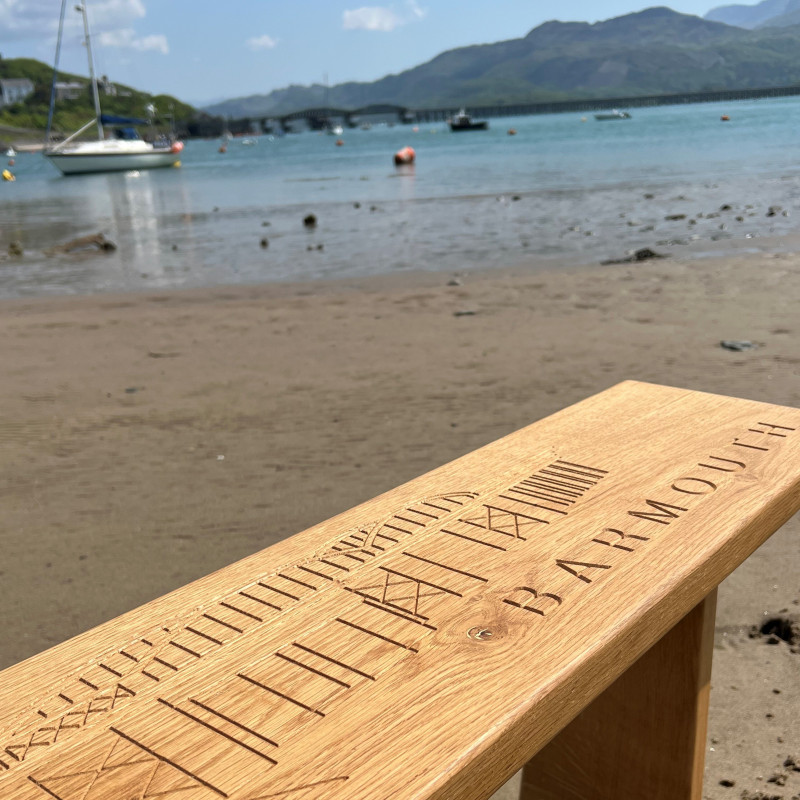 Barmouth Bridge Wooden Bench Barmouth Bridge Wooden Bench