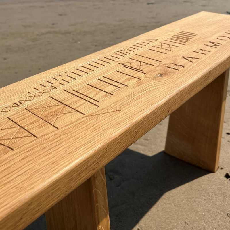 Barmouth Bridge Wooden Bench Barmouth Bridge Wooden Bench